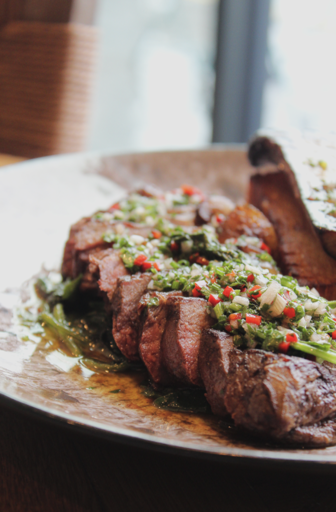 Sirloin of Beef, Pomme Anna, King Oyster Mushroom & Grilled Tomato